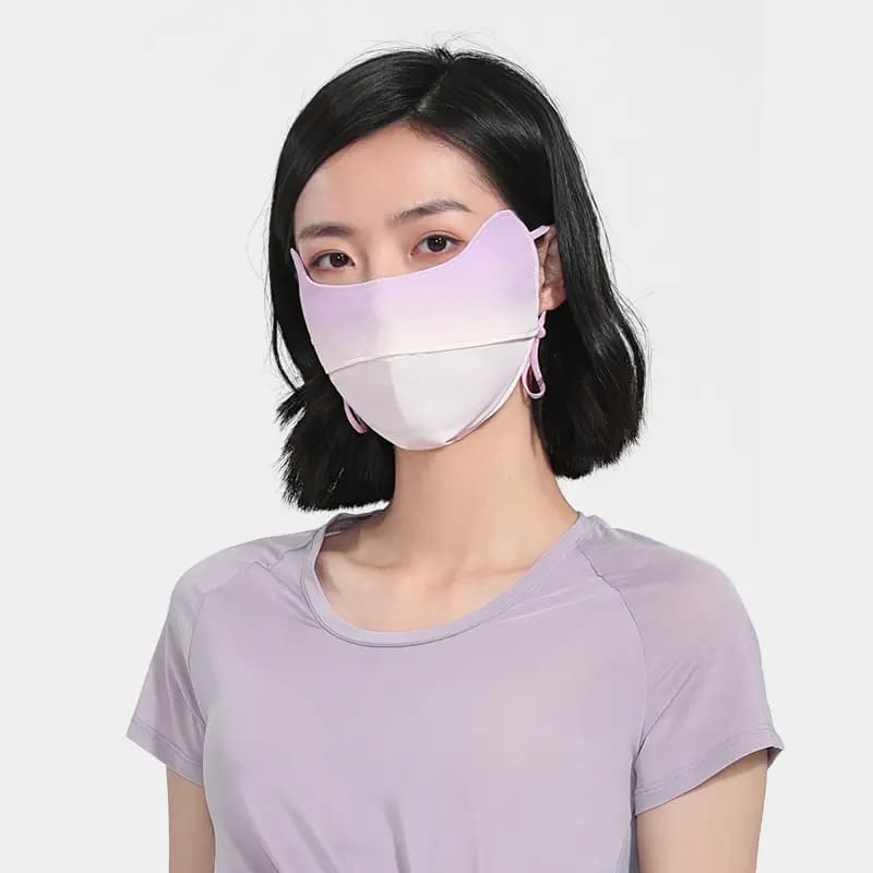 CAMEL Blush Sun Protection 3D Outdoor UV Protection Face Mask Summer Breathable Sun Shield Nylon Mask Women's 9