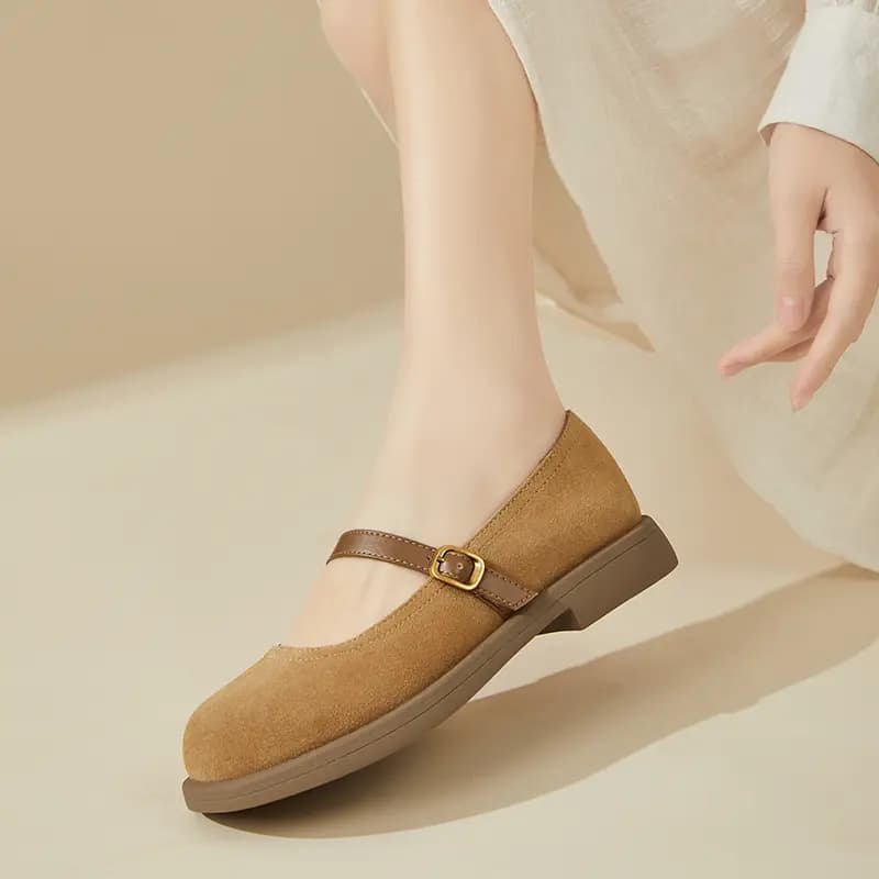 DAPHNE Flat Mary Jane Shoes 2.5cm Women's 12