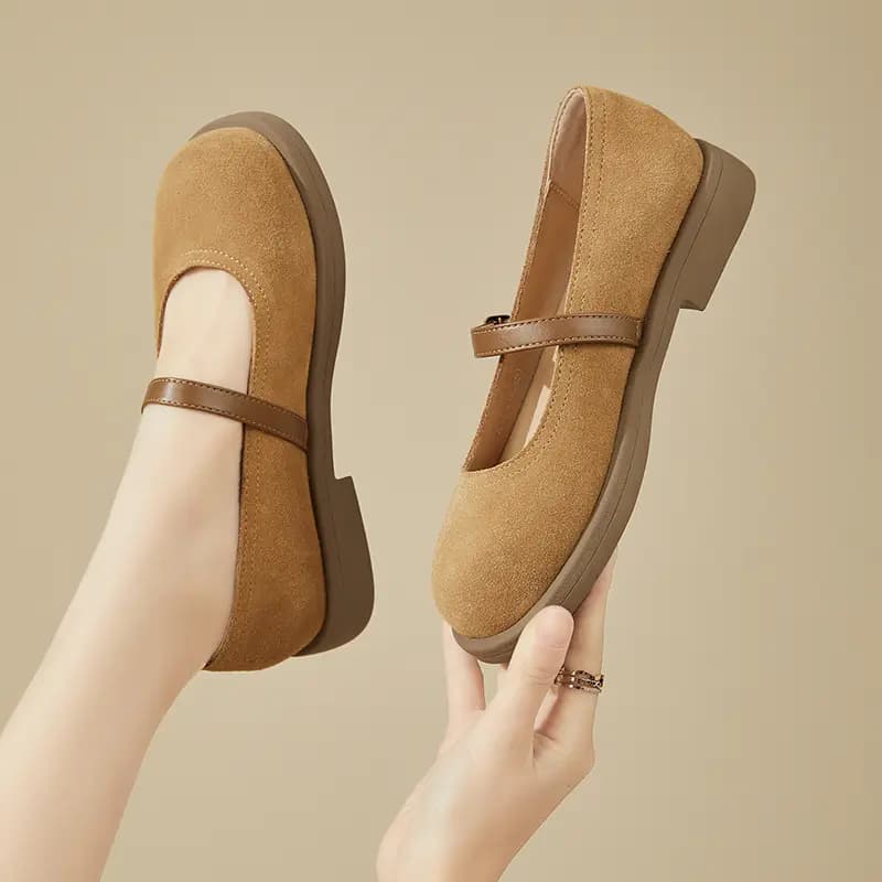 DAPHNE Flat Mary Jane Shoes 2.5cm Women's 10