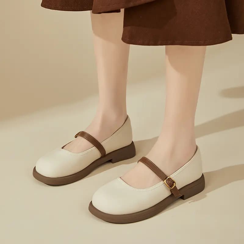 DAPHNE Flat Mary Jane Shoes 2.5cm Women's 5