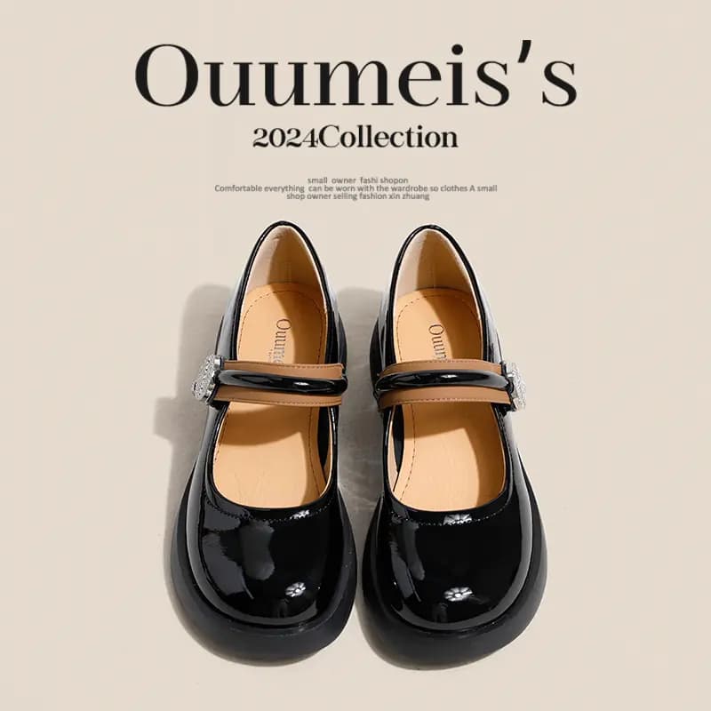 Ouumeis Mary Jane Shoes Women's 7