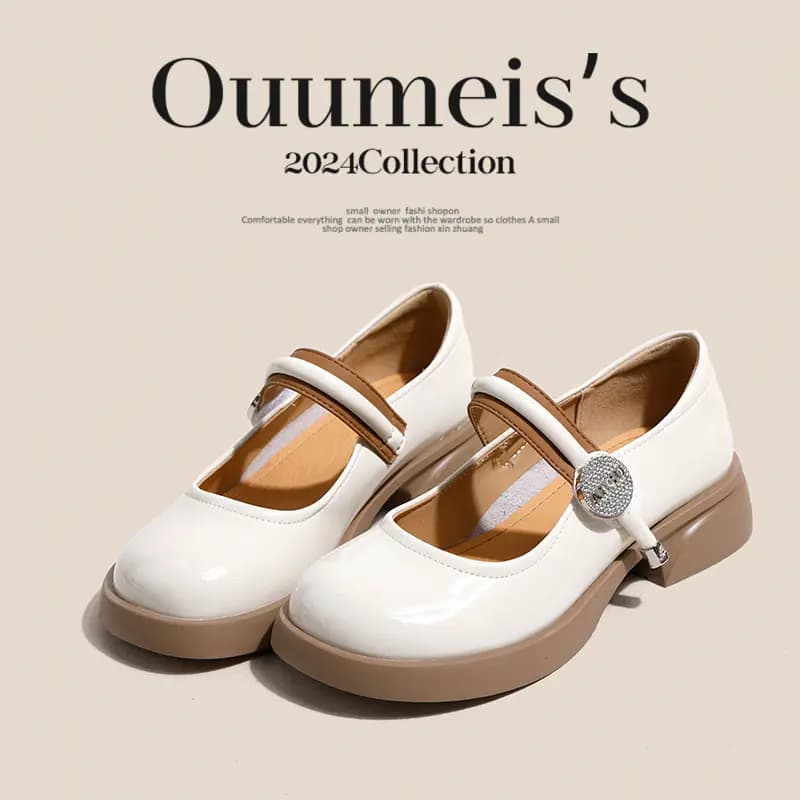 Ouumeis Mary Jane Shoes Women's 4