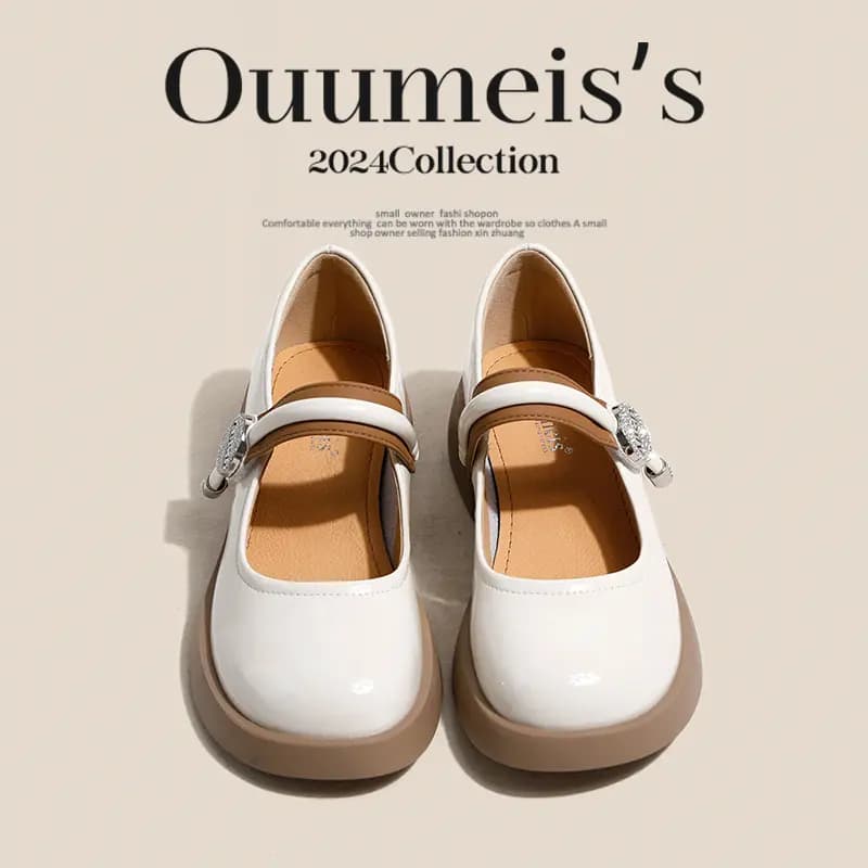 Ouumeis Mary Jane Shoes Women's 3
