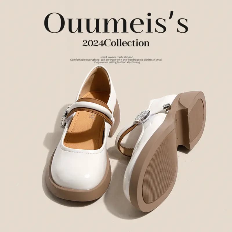 Ouumeis Mary Jane Shoes Women's 2