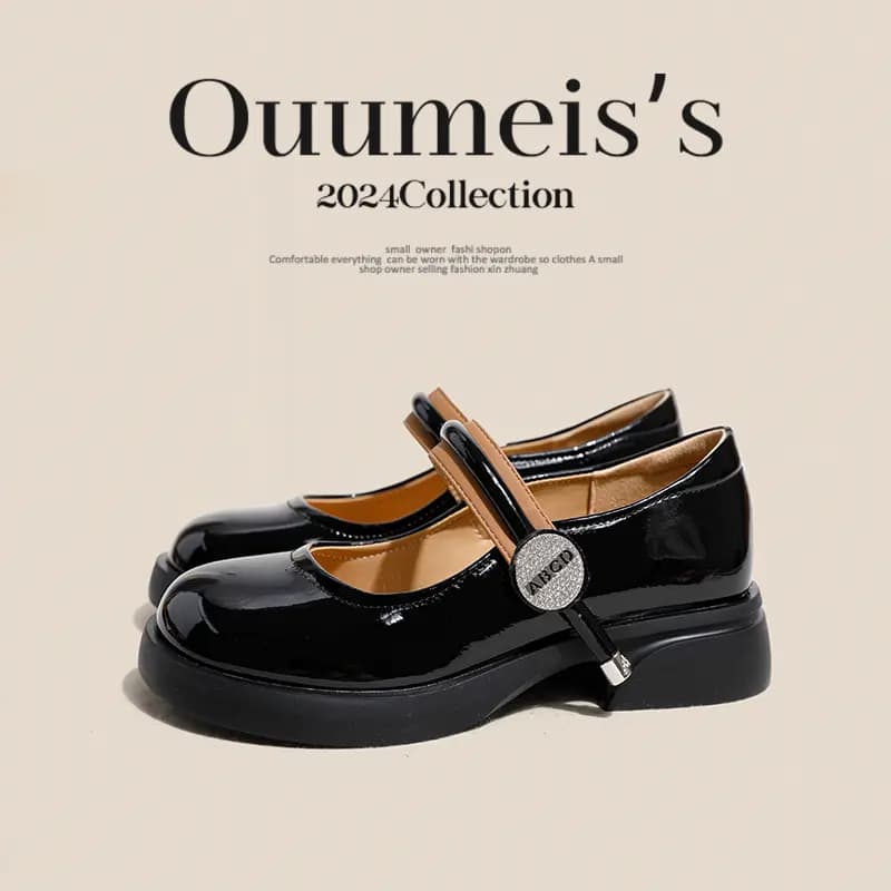 Ouumeis Mary Jane Shoes Women's 9