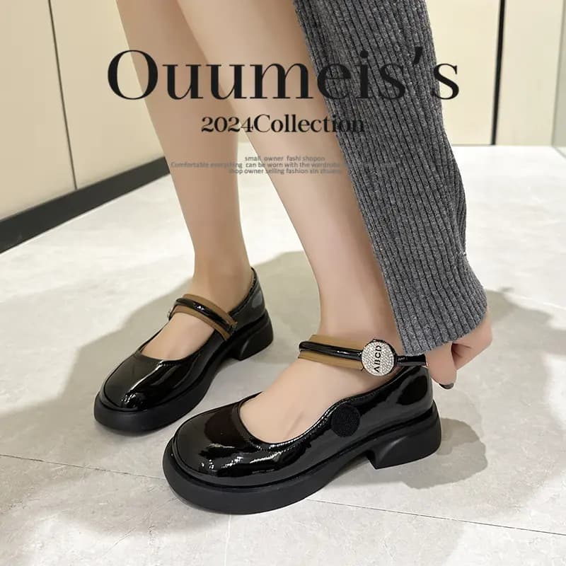 Ouumeis Mary Jane Shoes Women's 10