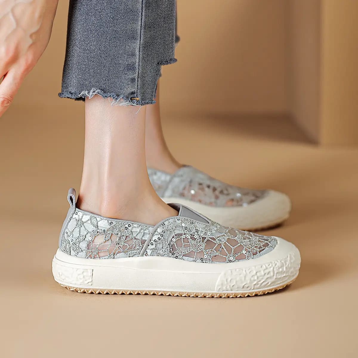 D:FUSE SCANDINAVIA Fashion Unlined Shoes For Women's Espadrilles Women's 4