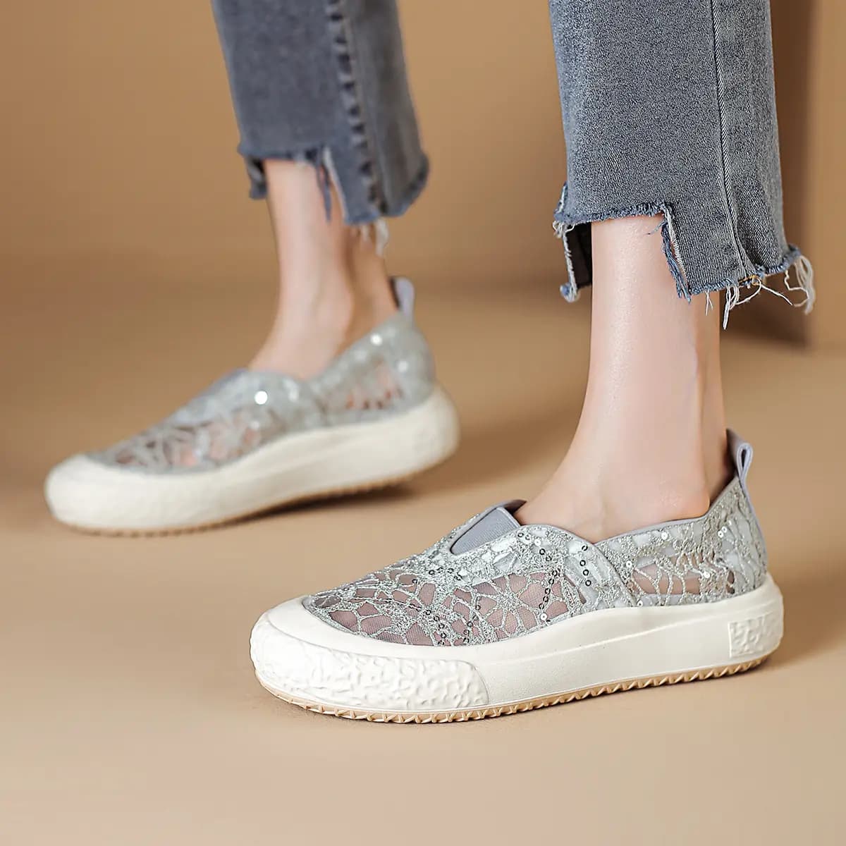D:FUSE SCANDINAVIA Fashion Unlined Shoes For Women's Espadrilles Women's 6