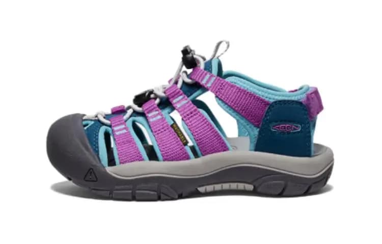 KEEN Newport Boundless Durable Breathable Low-Top Kids' Outdoor Shoes Blue Purple Children Aged 3-7 Years Old