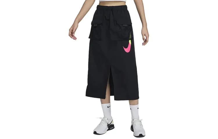 Nike Sportswear Qadın Uzun Ətək Qara