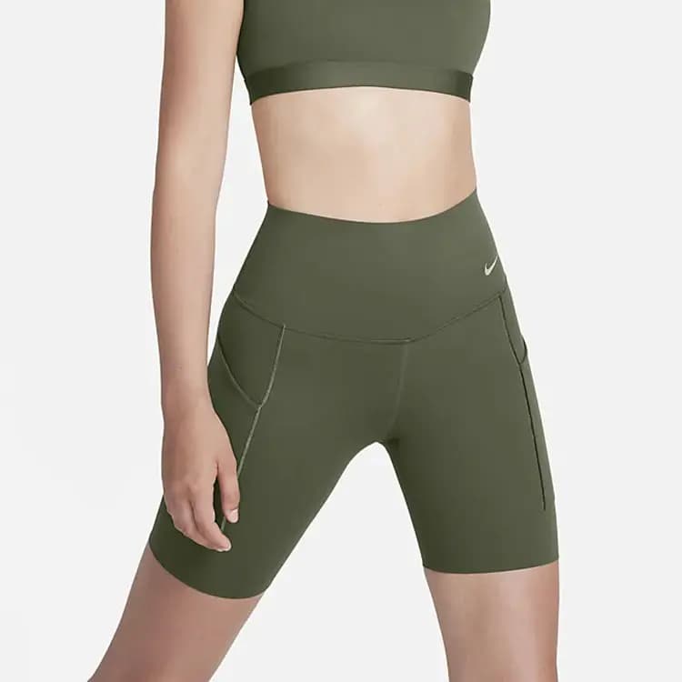 Nike Universa Sports Shorts Women's Khaki Green 3