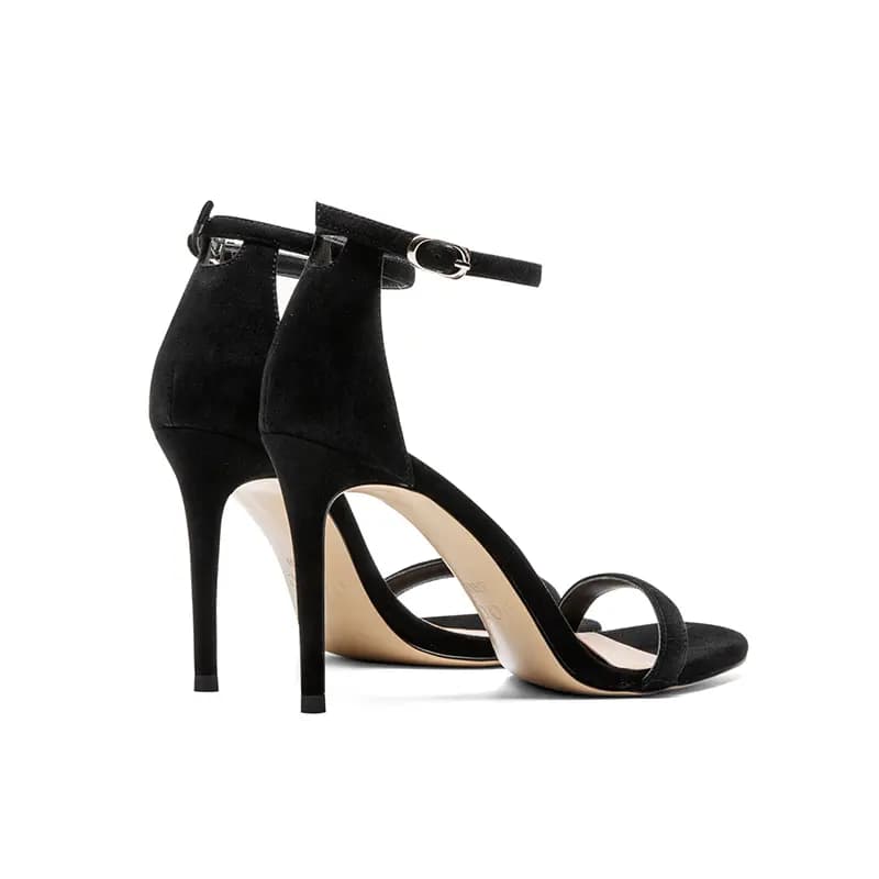 JOOC Strap Sandals 9cm Women's Black 4