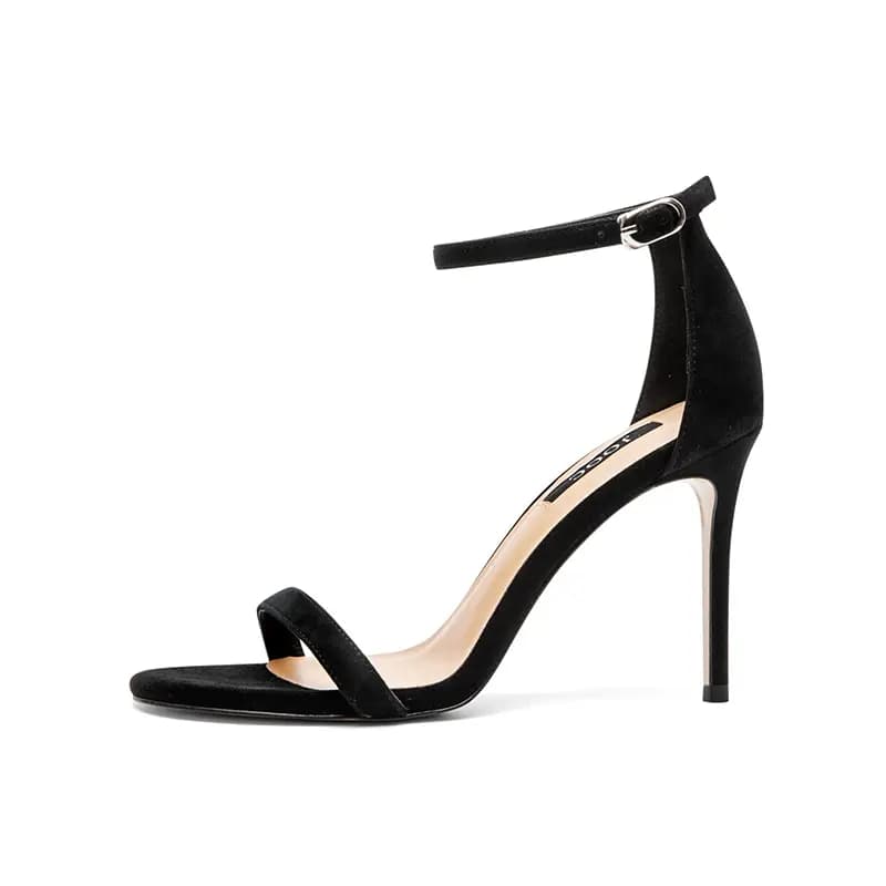 JOOC Strap Sandals 9cm Women's Black 2