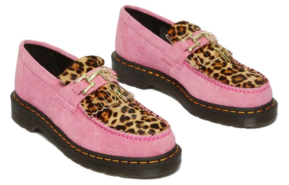 Dr. Martens Adrian Leopard-print Zamşa Loafer 4