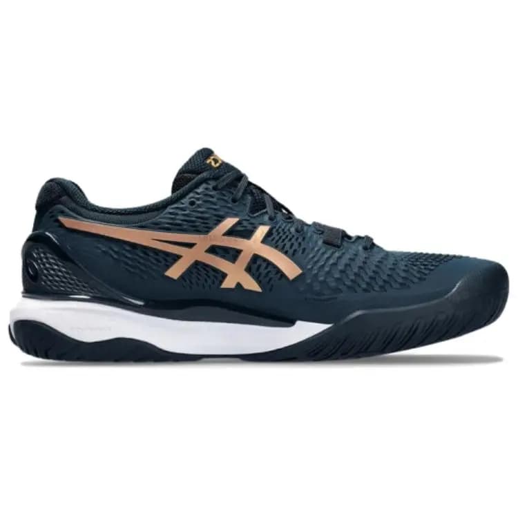 Asics Gel Resolution 9 Qadın Göy/Qızılı 2