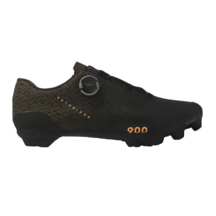 DECATHLON Kişi Velosiped Ayaqqabısı Qara/Narıncı 2