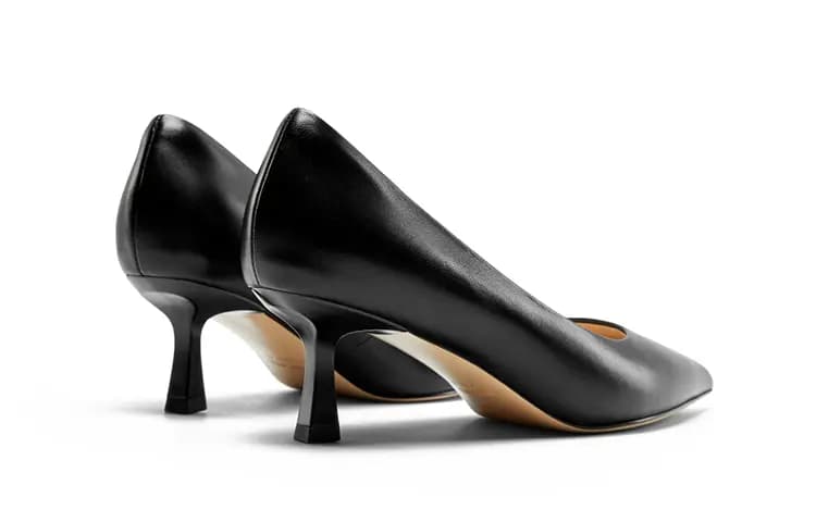 NINE WEST Sheepskin Lightweight Comfortable Pointed Toe Fashion Wedge Heels 6cm Women's 6