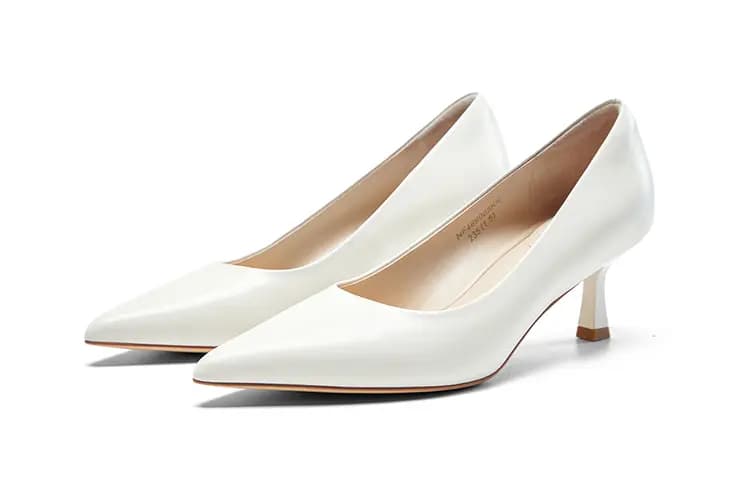 NINE WEST Sheepskin Lightweight Comfortable Pointed Toe Fashion Wedge Heels 6cm Women's 9