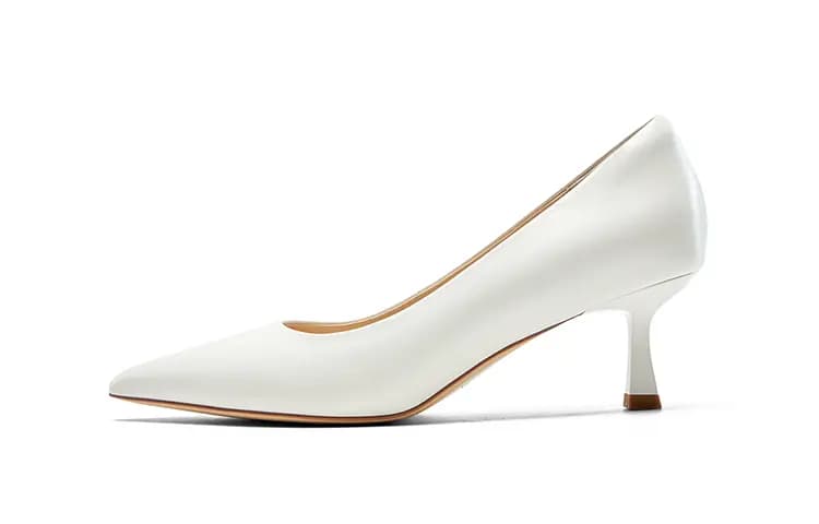 NINE WEST Sheepskin Lightweight Comfortable Pointed Toe Fashion Wedge Heels 6cm Women's 7