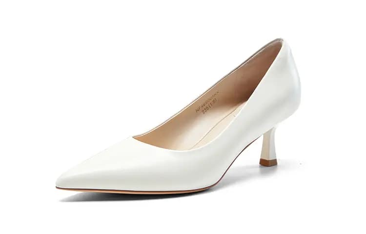 NINE WEST Sheepskin Lightweight Comfortable Pointed Toe Fashion Wedge Heels 6cm Women's 8