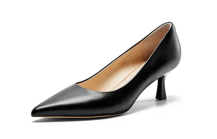 NINE WEST Sheepskin Lightweight Comfortable Pointed Toe Fashion Wedge Heels 6cm Women's 2