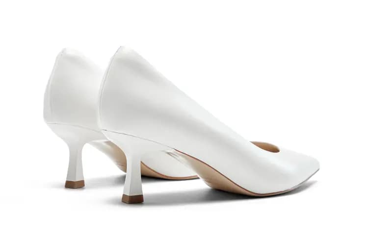 NINE WEST Sheepskin Lightweight Comfortable Pointed Toe Fashion Wedge Heels 6cm Women's 12
