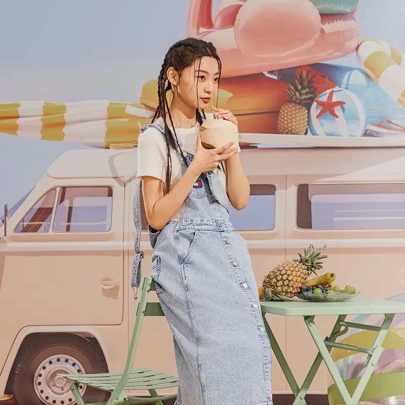 Tommy Hilfiger Qadın Denim Uzun Ətək Mavi 3