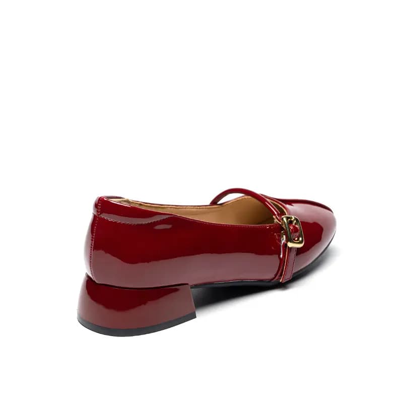ZHR Chunky Heel Mary Jane Shoes 3cm Women's 5