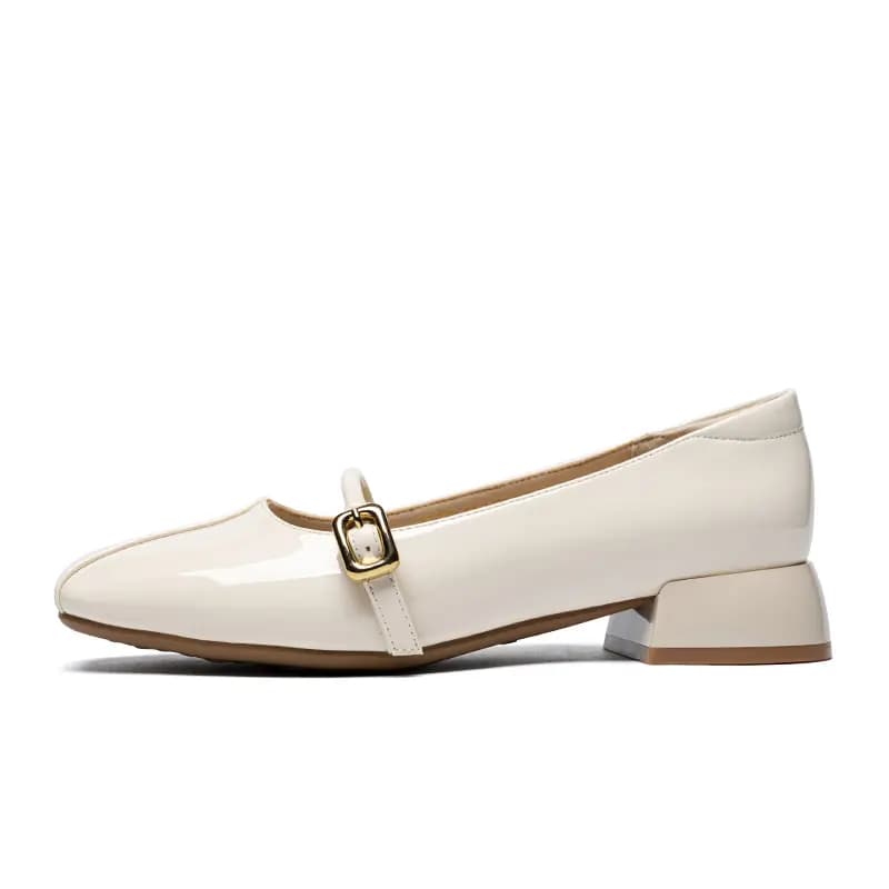 ZHR Chunky Heel Mary Jane Shoes 3cm Women's 7
