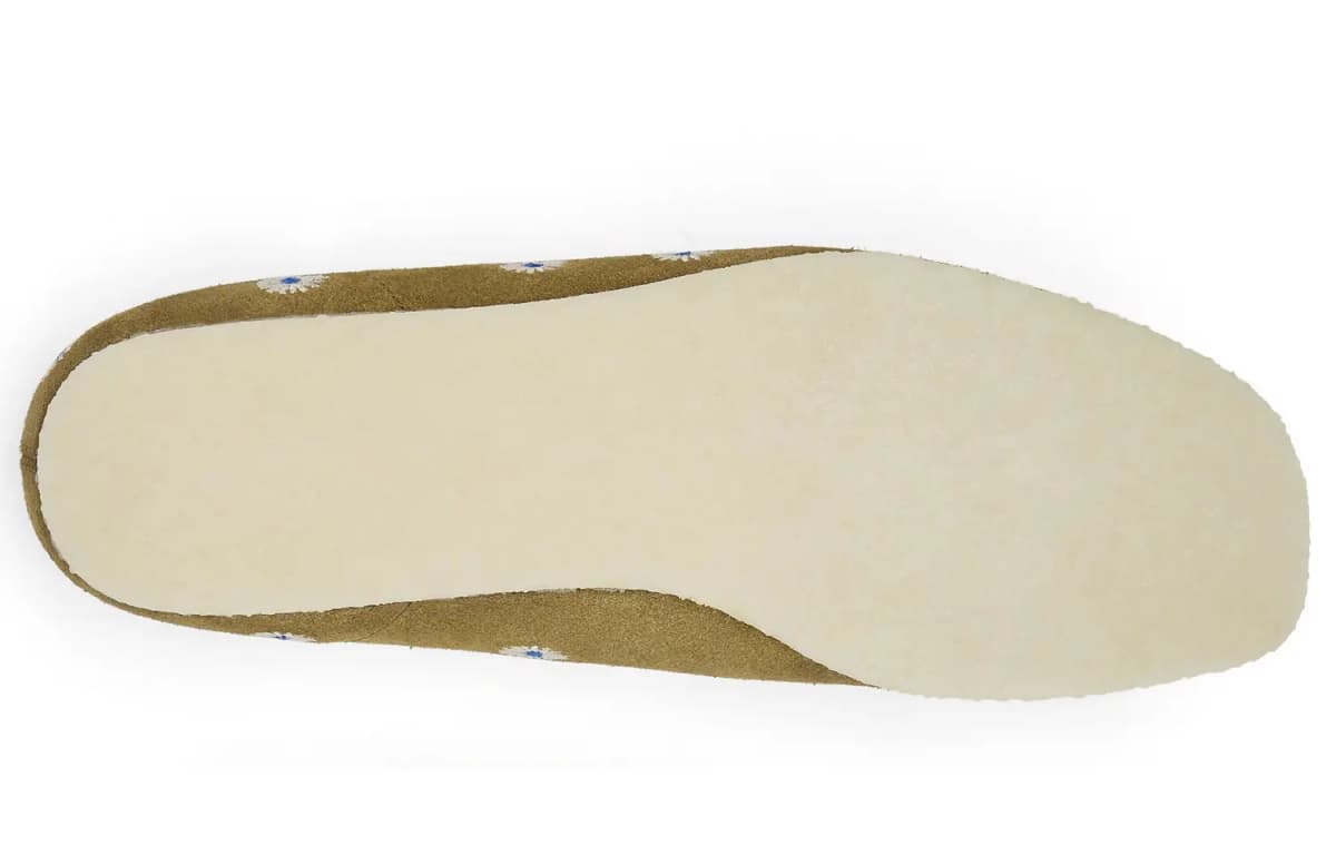 clarks Wallabee Floral-embroidered Boat Shoes 5