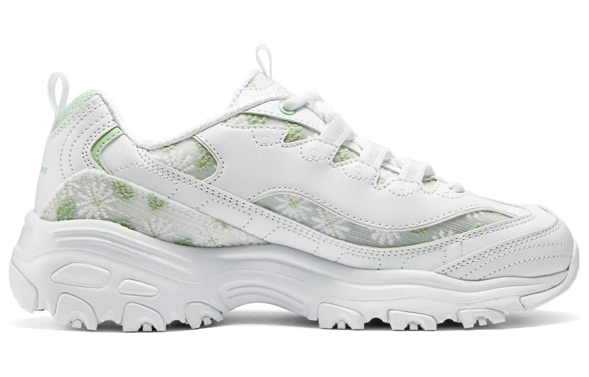 Skechers Flower Sea Bear Low-Top Chunky İdman Ayaqqabısı Qadın Yaşıl 4