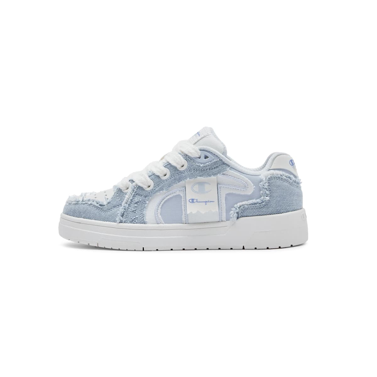 Champion Low Top Skateboard Shoes Unisex Light Blue
