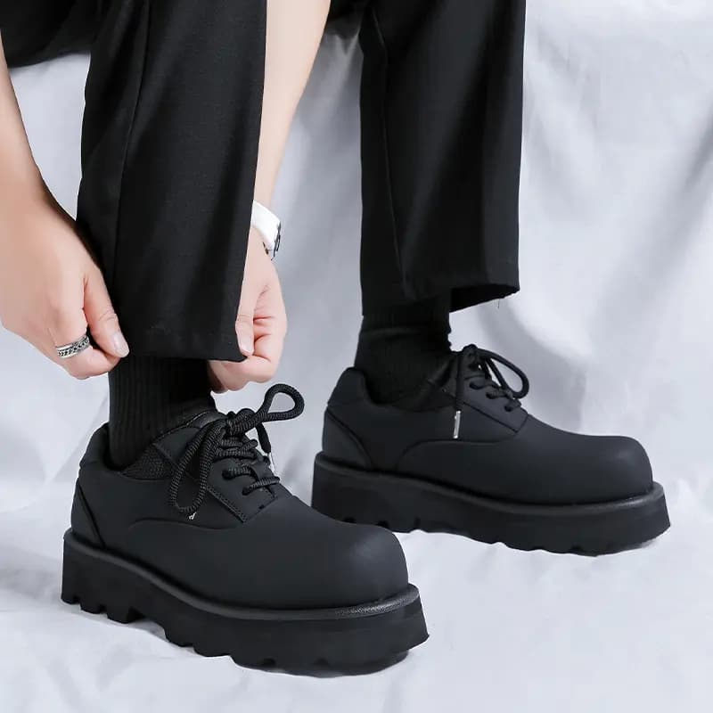 V ZERO FIVE Oversized Derby Shoes Casual Shoes Unisex Black British 13