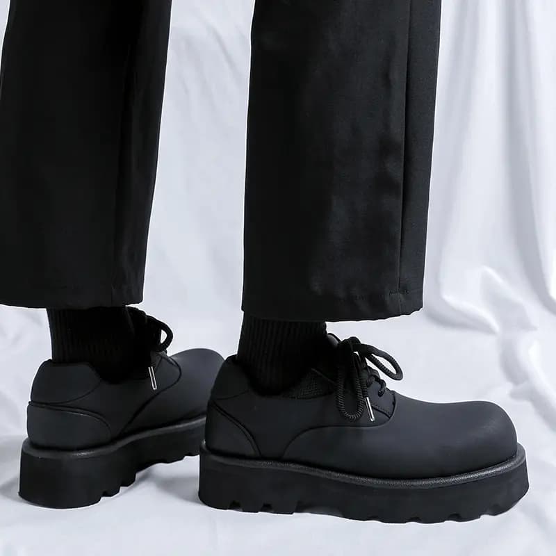 V ZERO FIVE Oversized Derby Shoes Casual Shoes Unisex Black British 17