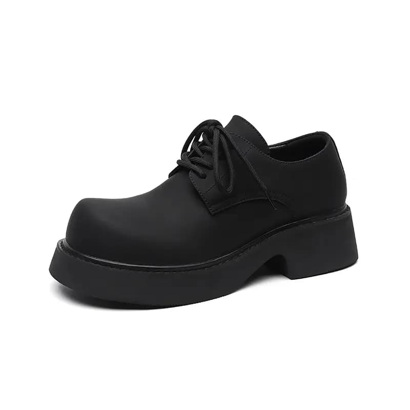 V ZERO FIVE Oversized Derby Shoes Casual Shoes Unisex Black British