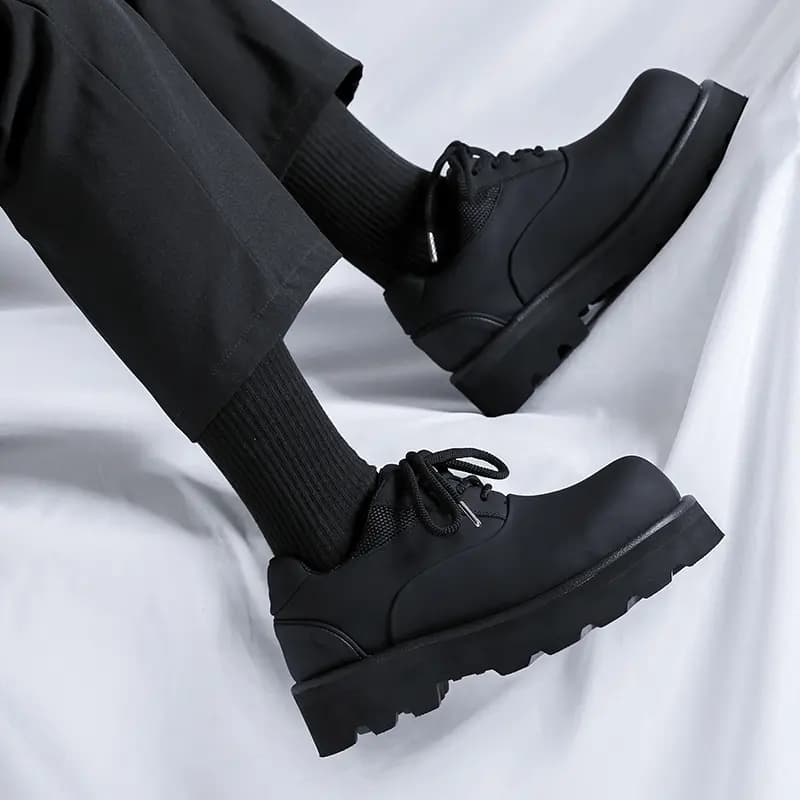 V ZERO FIVE Oversized Derby Shoes Casual Shoes Unisex Black British 14