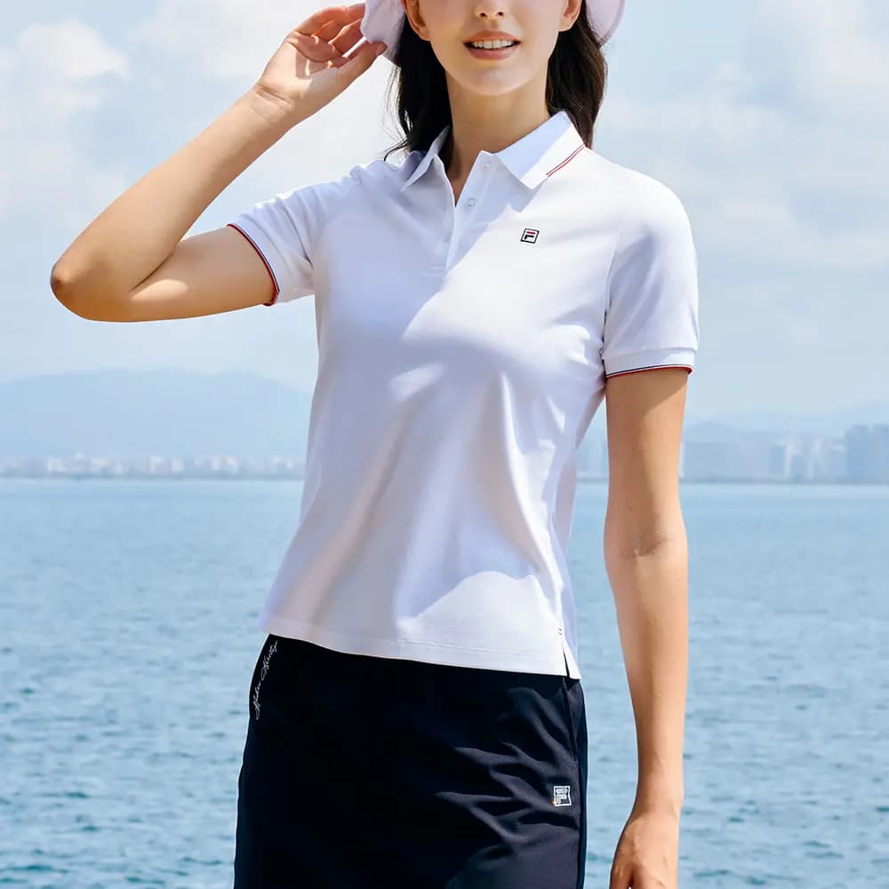 FILA Heritage Series Qadın Polo Köynəyi Ağ 3