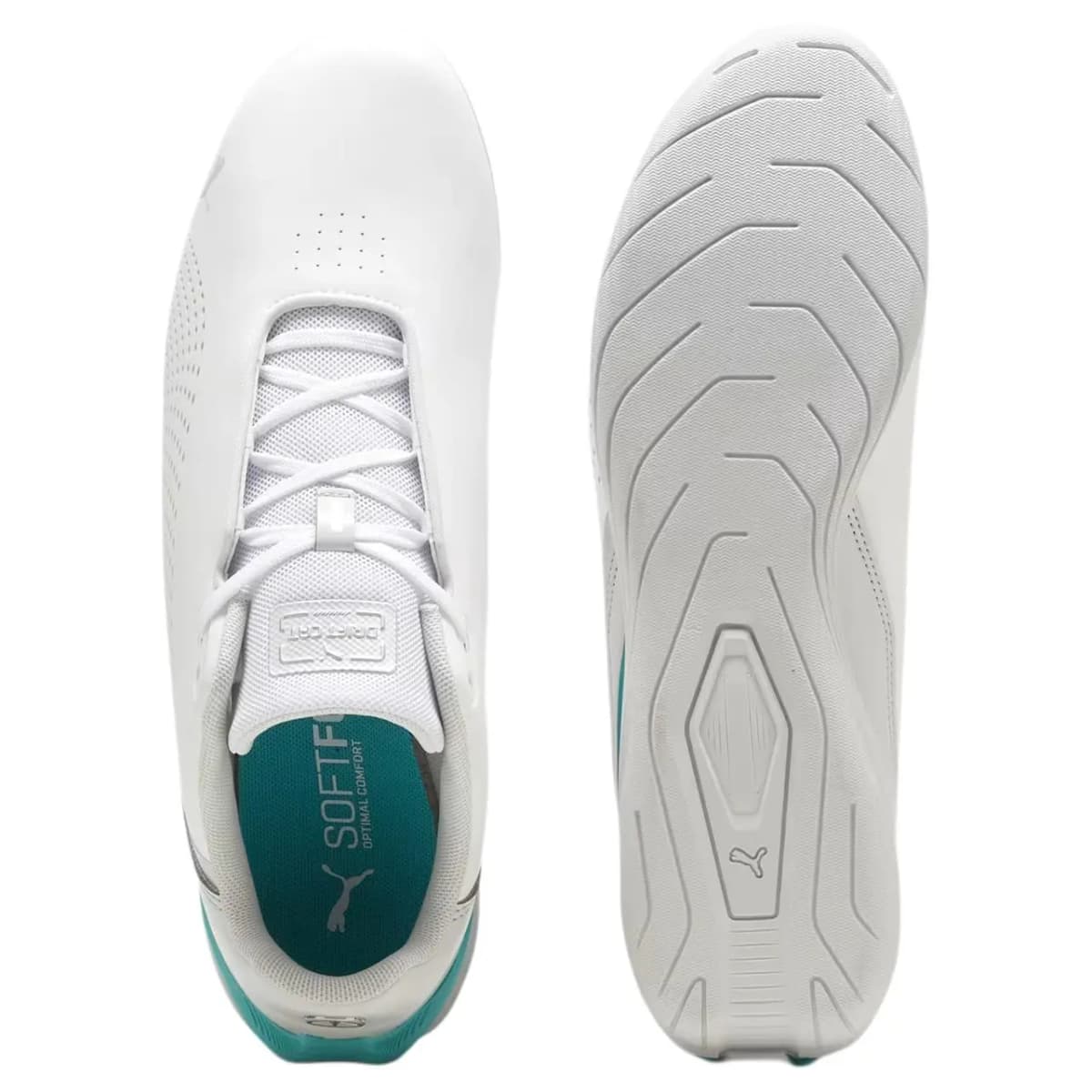 PUMA Drift Cat Decima Mercedes Amg Petronas F1 White Sheen Green 4