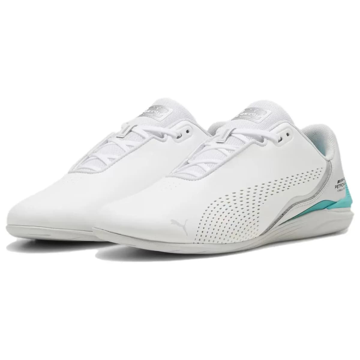 PUMA Drift Cat Decima Mercedes Amg Petronas F1 White Sheen Green 2
