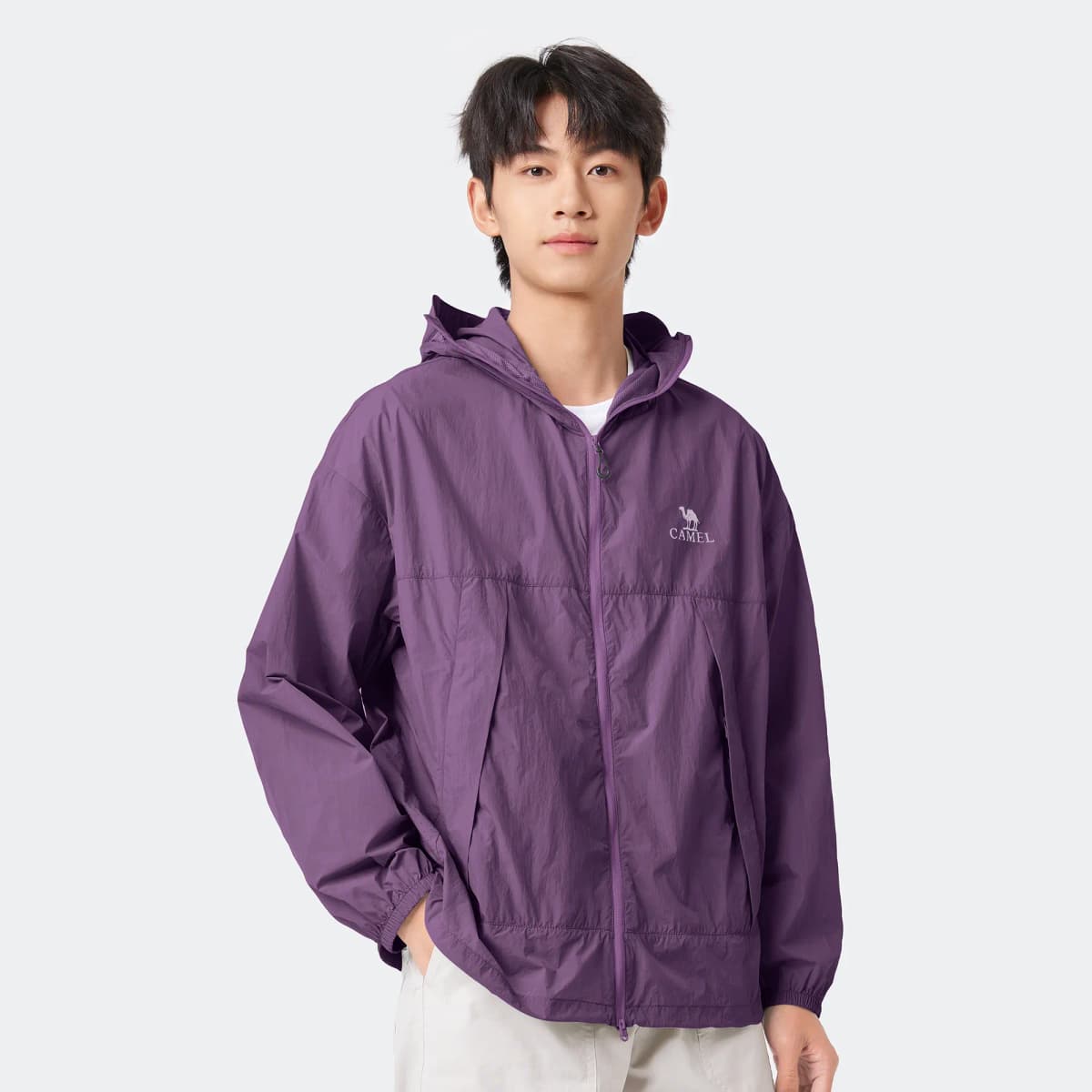 CAMEL Unisex Shadow Series Ice-Feel UPF100+ Yarn Lightweight Quick-Dry Sun Protection Jacket 18
