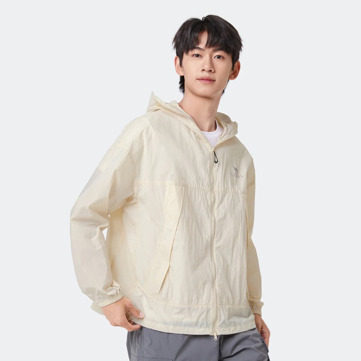 CAMEL Unisex Shadow Series Ice-Feel UPF100+ Yarn Lightweight Quick-Dry Sun Protection Jacket 11