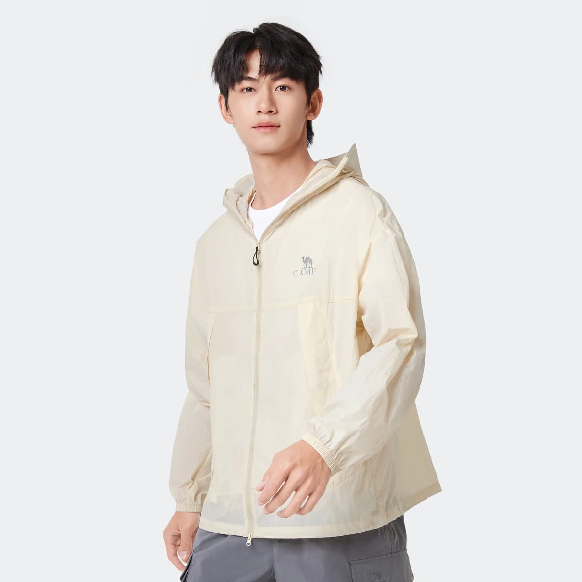 CAMEL Unisex Shadow Series Ice-Feel UPF100+ Yarn Lightweight Quick-Dry Sun Protection Jacket 14
