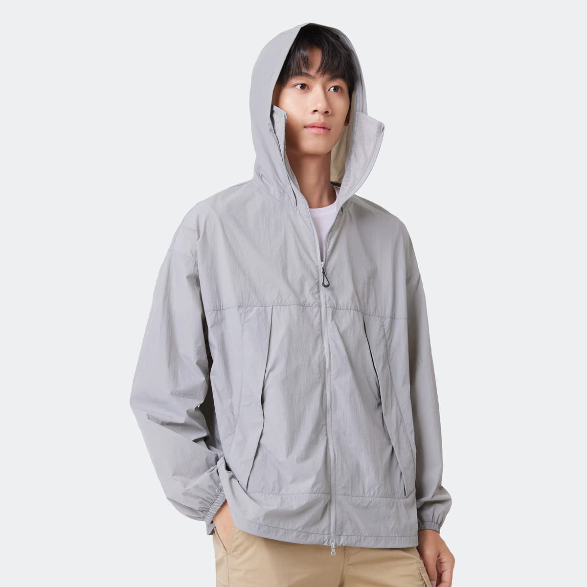 CAMEL Unisex Shadow Series Ice-Feel UPF100+ Yarn Lightweight Quick-Dry Sun Protection Jacket 36