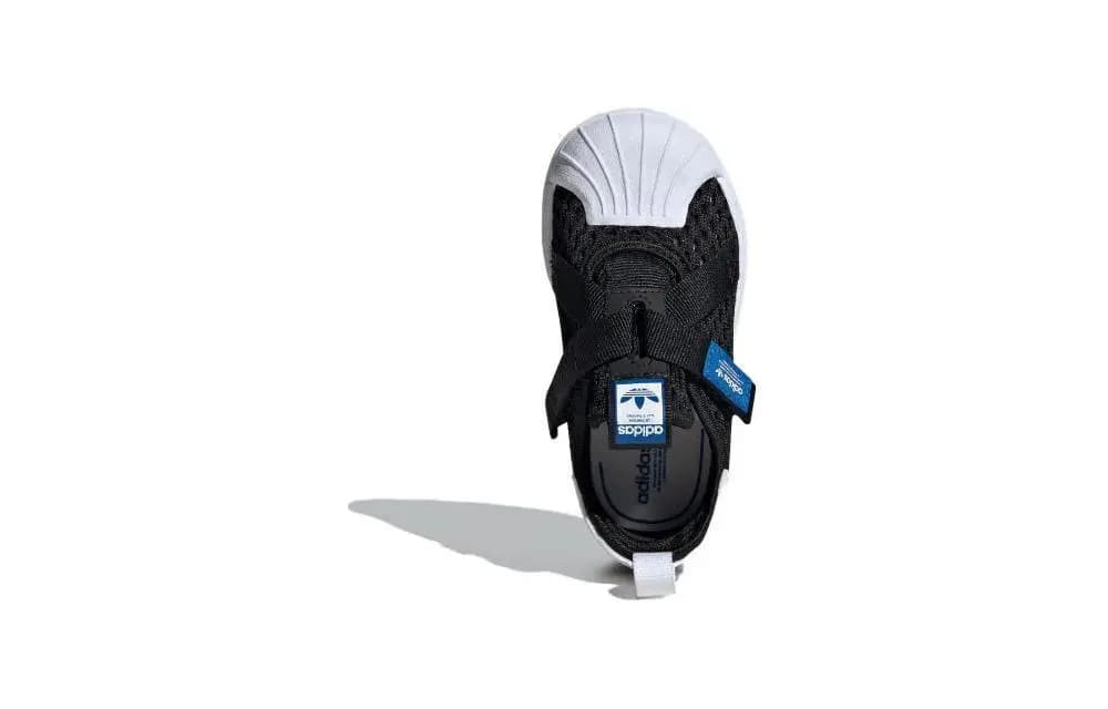Adidas Originals SST 360 3.0 Uşaq Ayaqqabısı Qara/Ağ 4