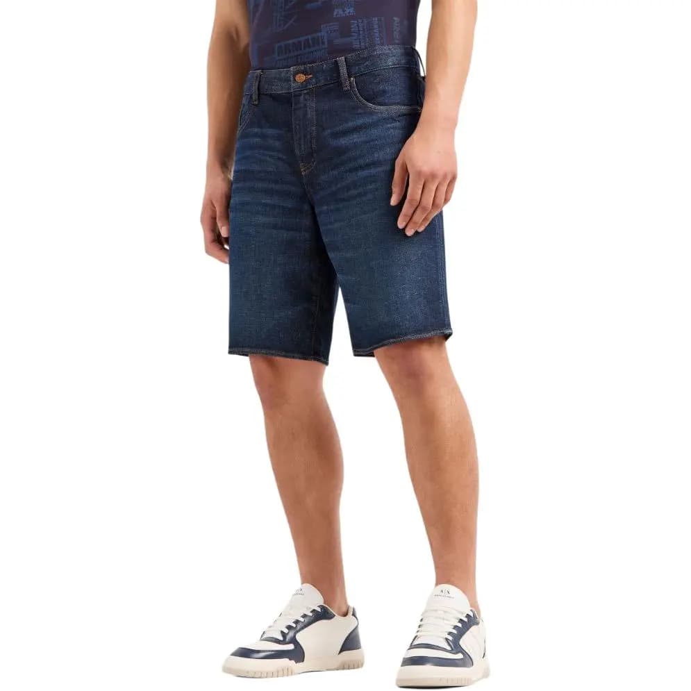 ARMANI EXCHANGE SS24 Kişi Denim Şort İndigo 2