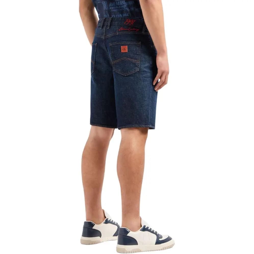ARMANI EXCHANGE SS24 Kişi Denim Şort İndigo 3