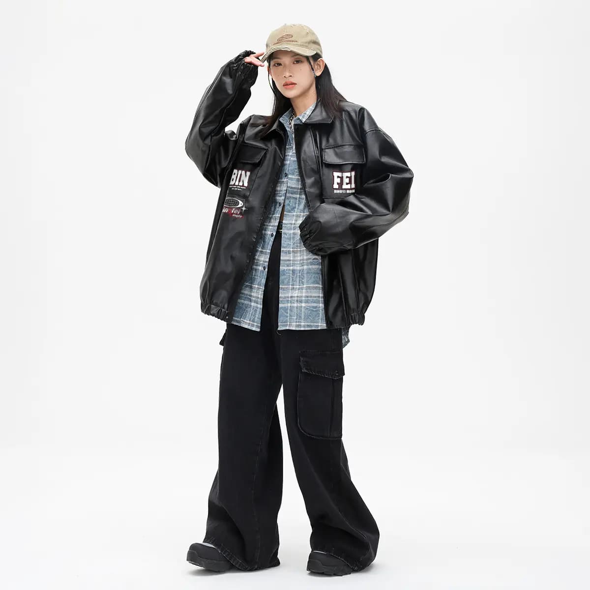 Ice Flying Leather Jacket Unisex 13