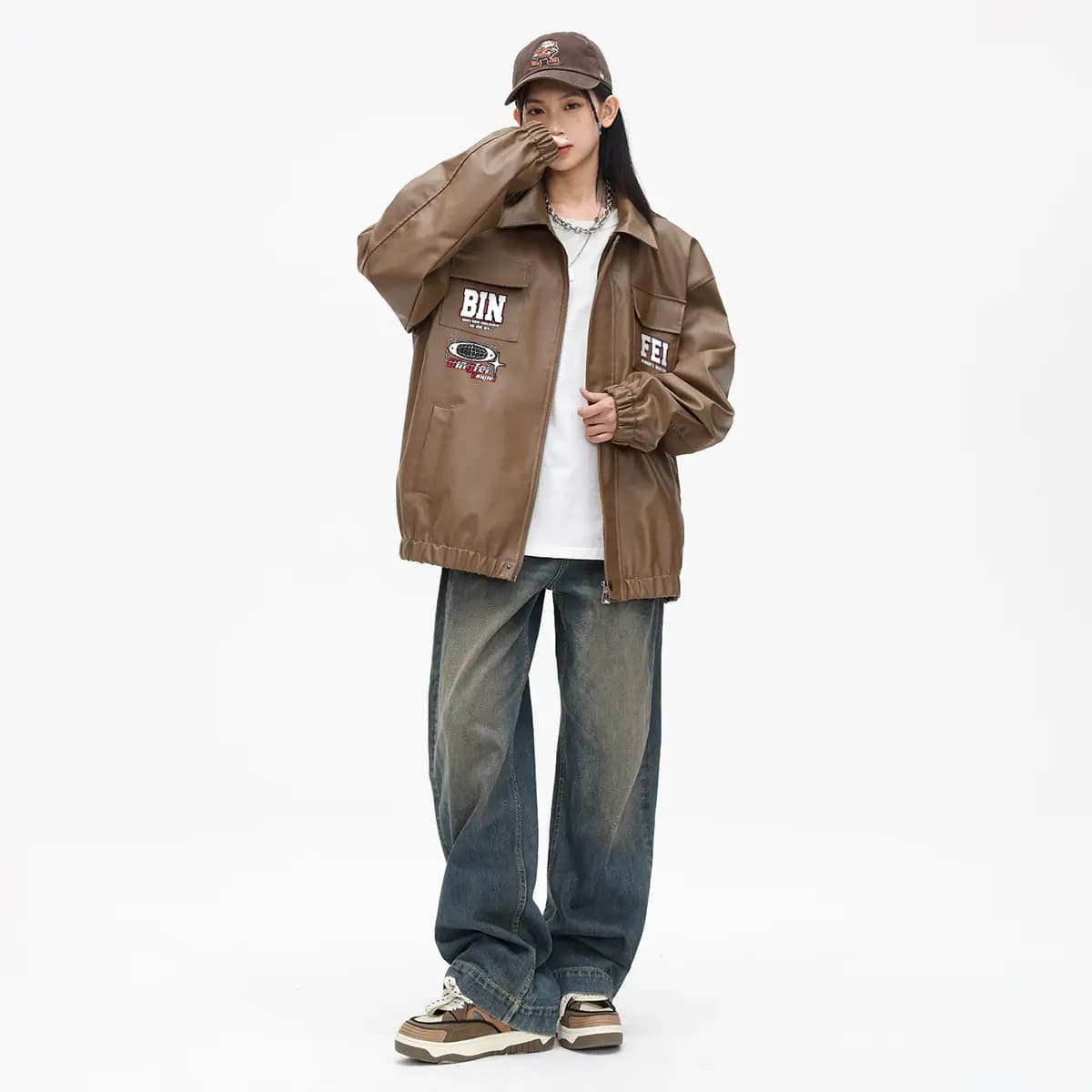 Ice Flying Leather Jacket Unisex 19