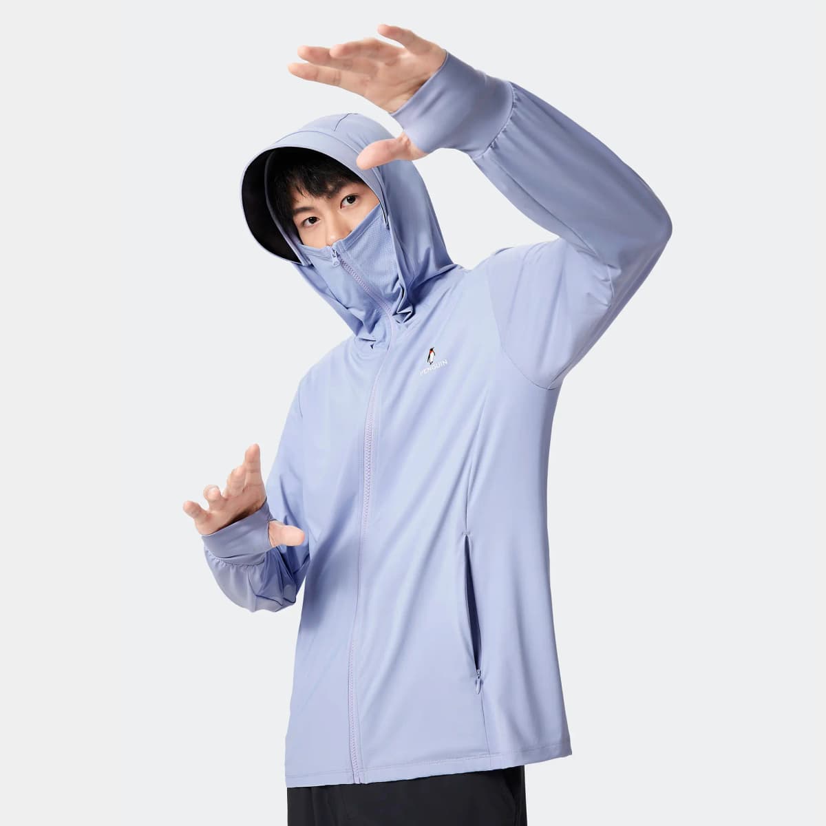 Camel Ice Shadow Series UPF100+ Anti-UV Breathable Thin Original Yarn Quick-Dry Elastic Sun Protection Jacket Men's 51