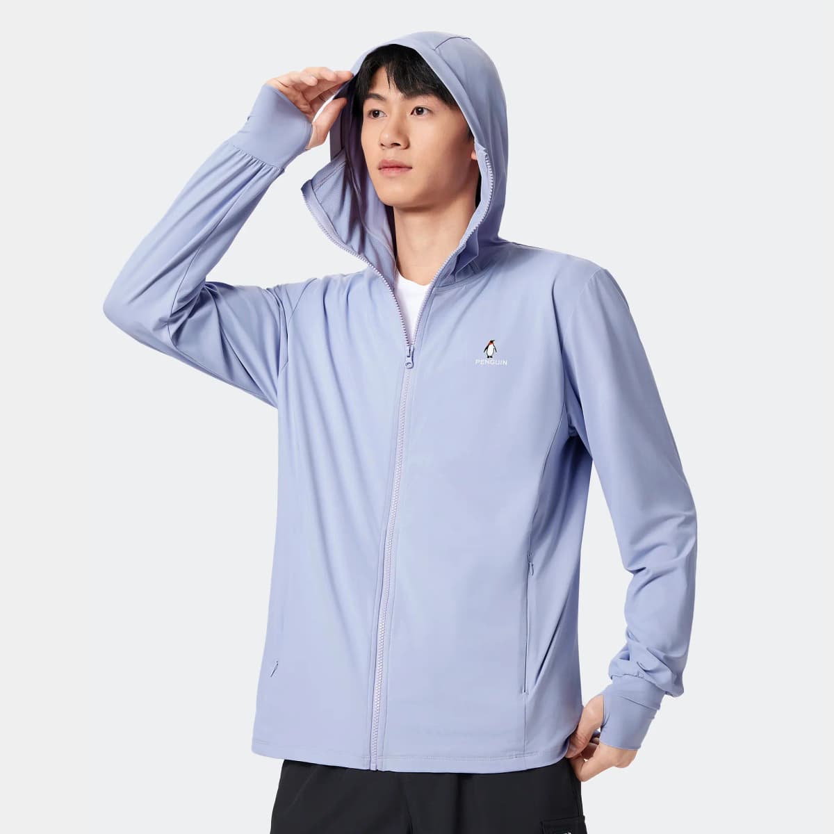 Camel Ice Shadow Series UPF100+ Anti-UV Breathable Thin Original Yarn Quick-Dry Elastic Sun Protection Jacket Men's 50